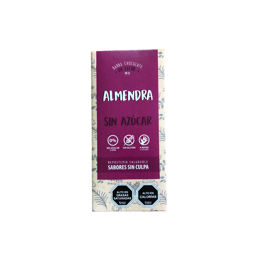 Barra chocolate almendras