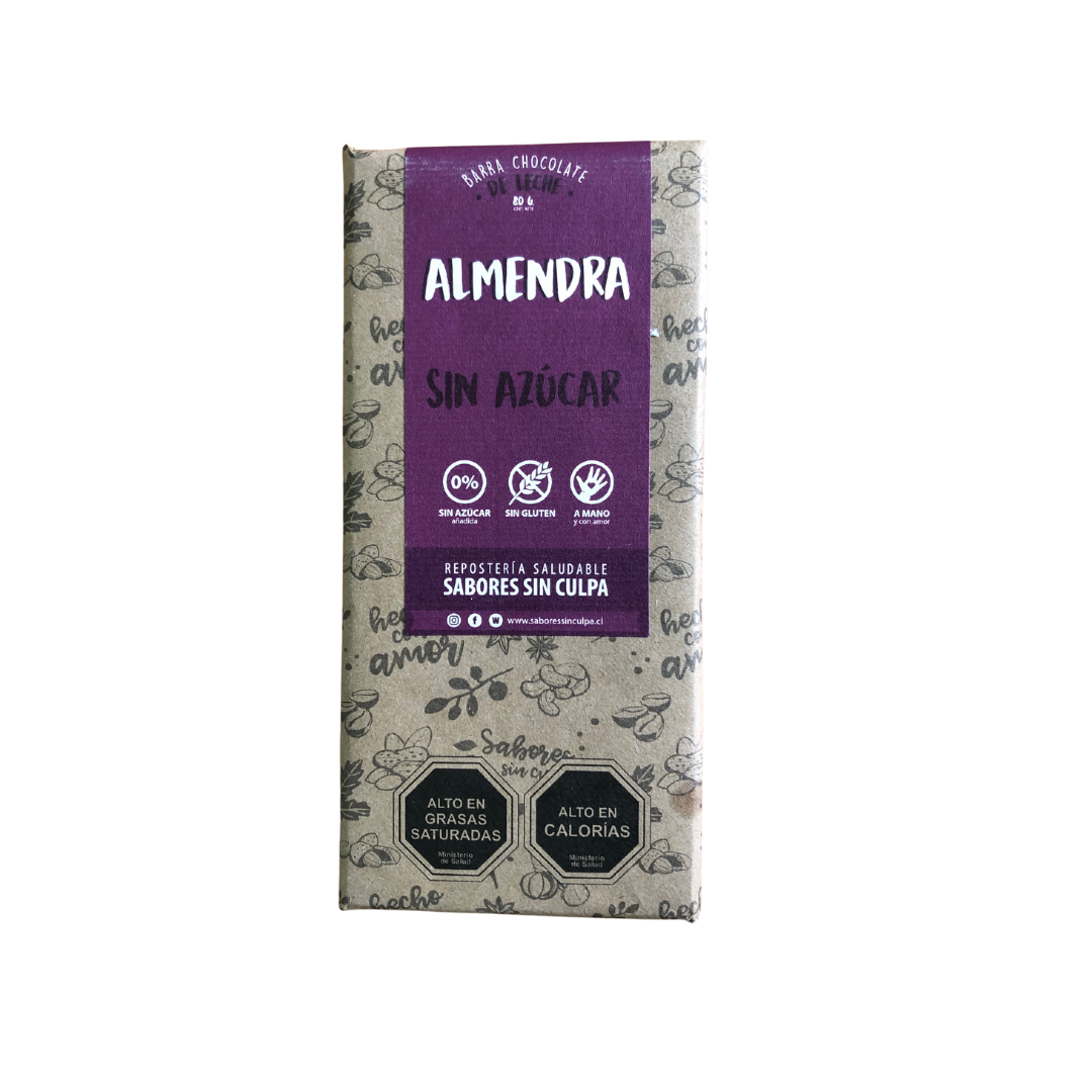 Barra chocolate almendras