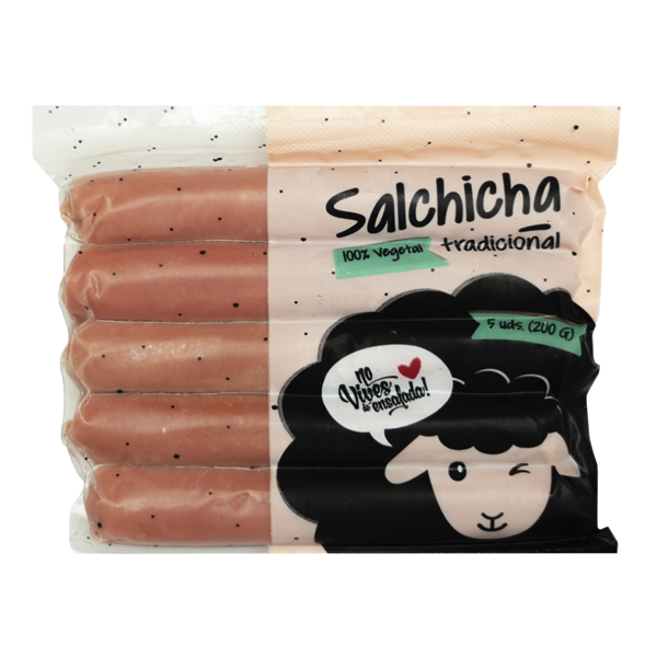 Salchicha vegana tradicional