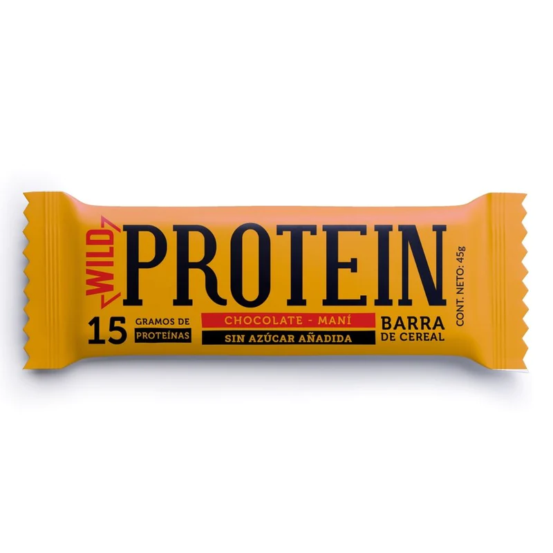 Barra protein wild (chocolate maní)