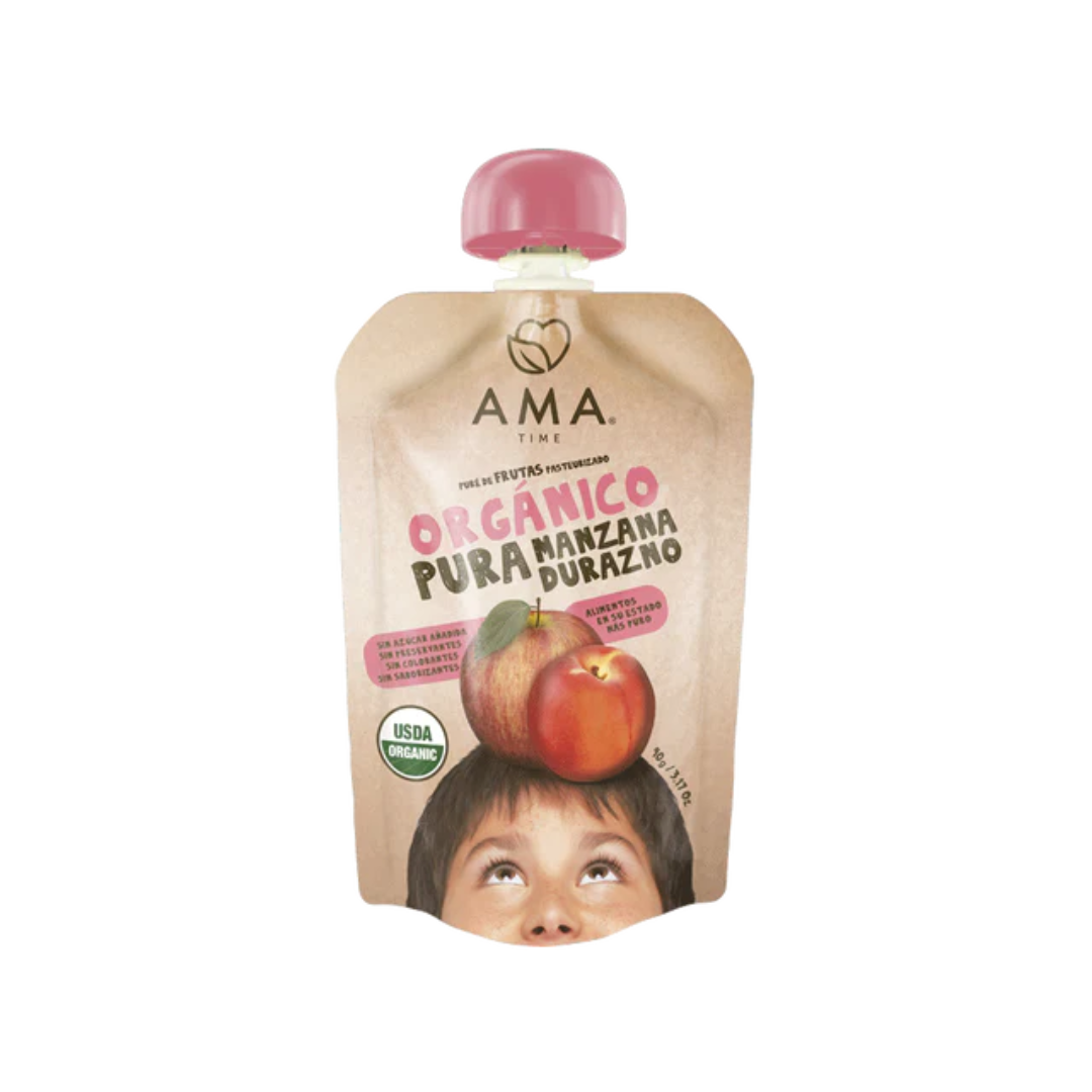 Puré manzana durazno