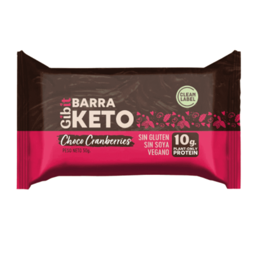 Barra keto choco cranberries