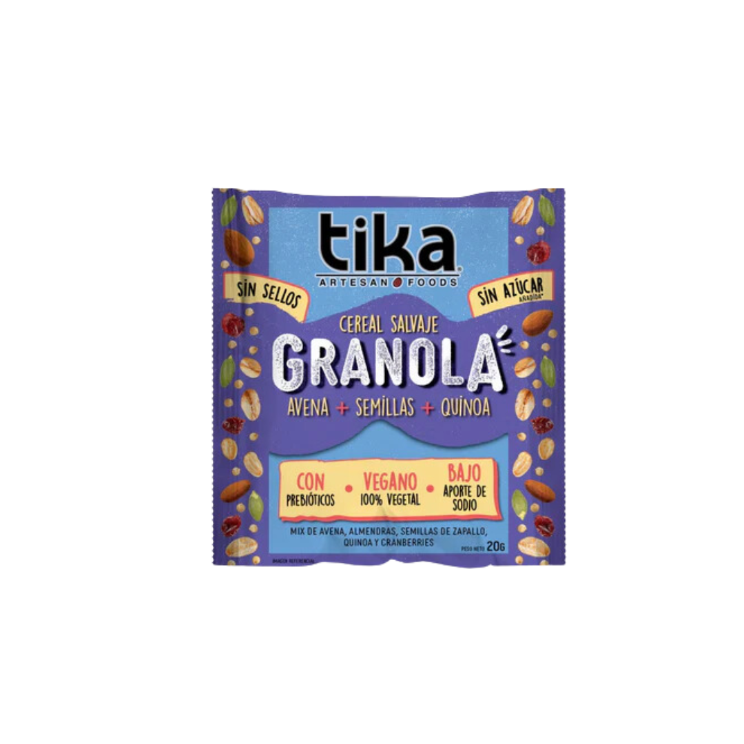 Granola individual avena semillas quinoa