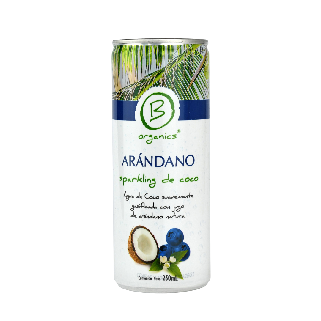 Agua de coco arándano